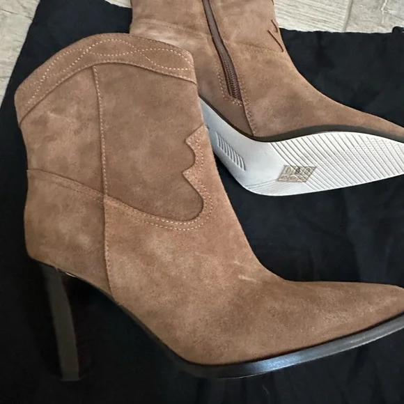 NWT PAIGE Lacey Western Suede Boots Shoes $358